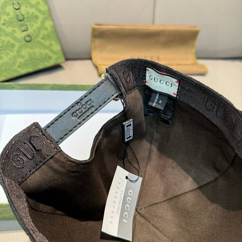 Casquette Gucci noire GG avec bande Web signature – Image 8