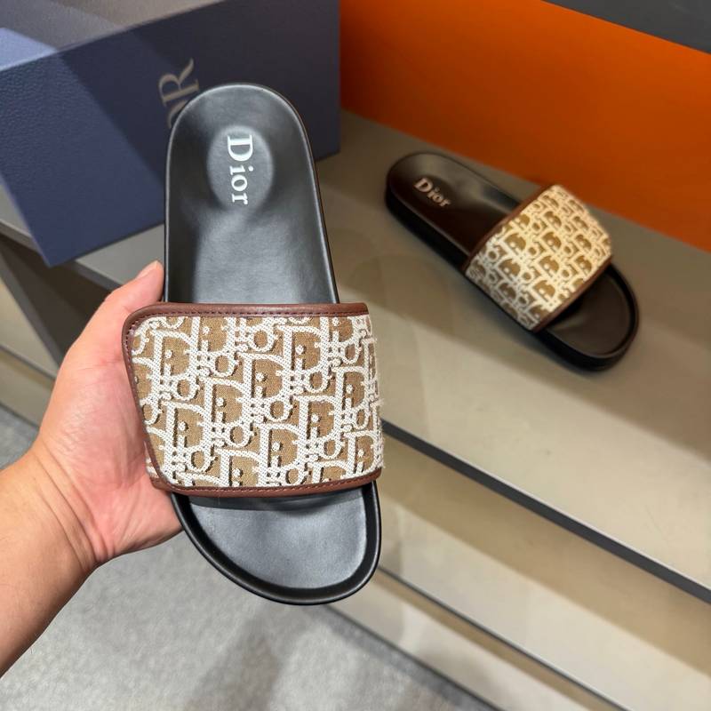 Claquettes Dior en toile monogram – Confort premium et design iconique – Image 20