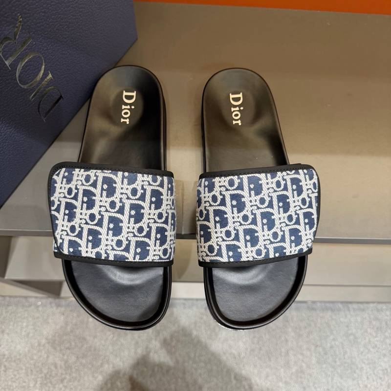 Claquettes Dior en toile monogram – Confort premium et design iconique – Image 22