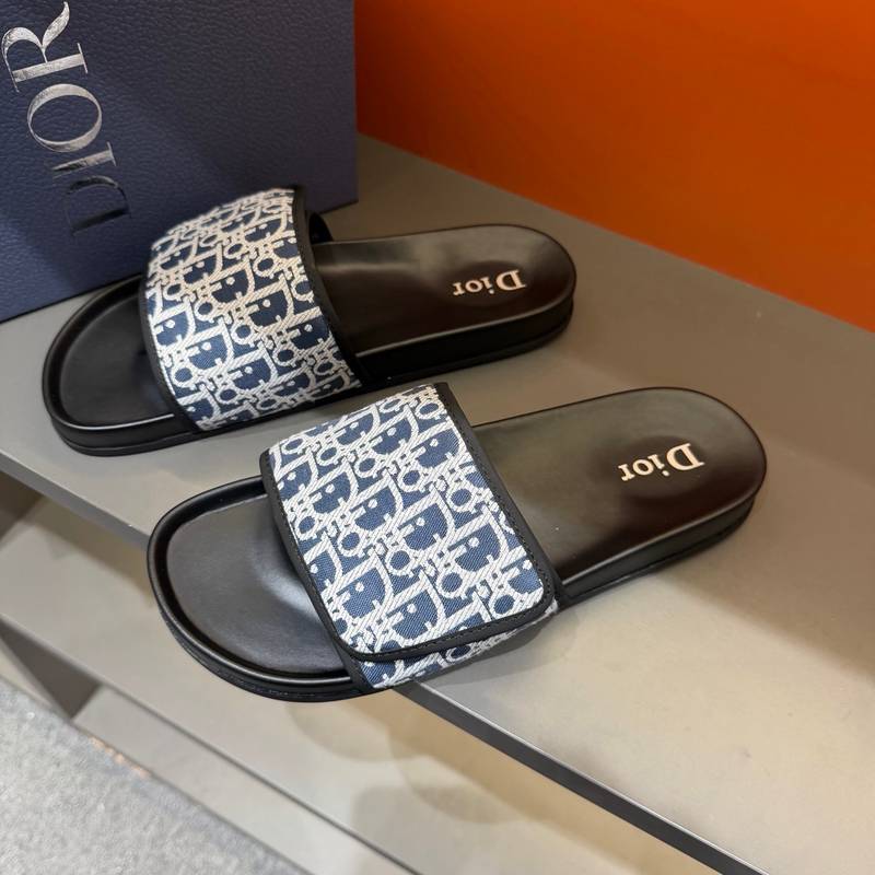 Claquettes Dior en toile monogram – Confort premium et design iconique – Image 23