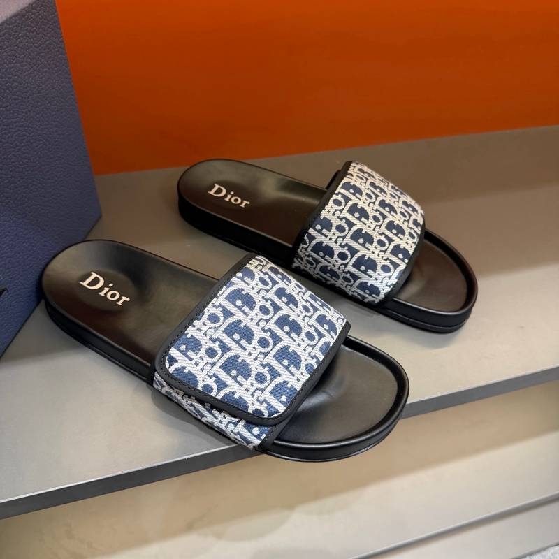 Claquettes Dior en toile monogram – Confort premium et design iconique – Image 24