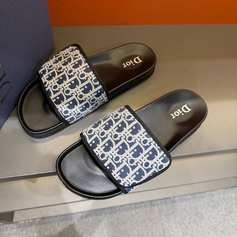 Claquettes Dior en toile monogram – Confort premium et design iconique – Image 25