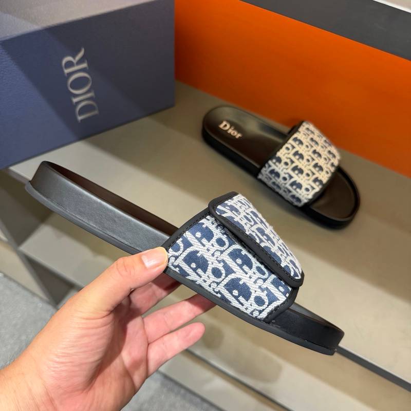 Claquettes Dior en toile monogram – Confort premium et design iconique – Image 27