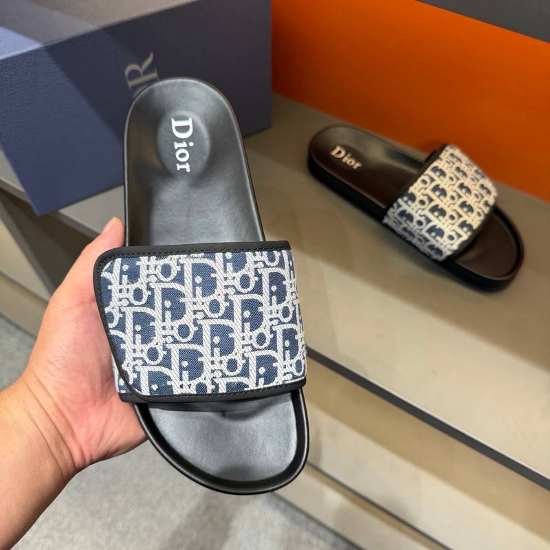 Claquettes Dior en toile monogram – Confort premium et design iconique – Image 28