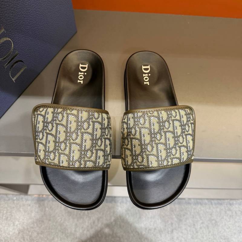 Claquettes Dior en toile monogram – Confort premium et design iconique – Image 30