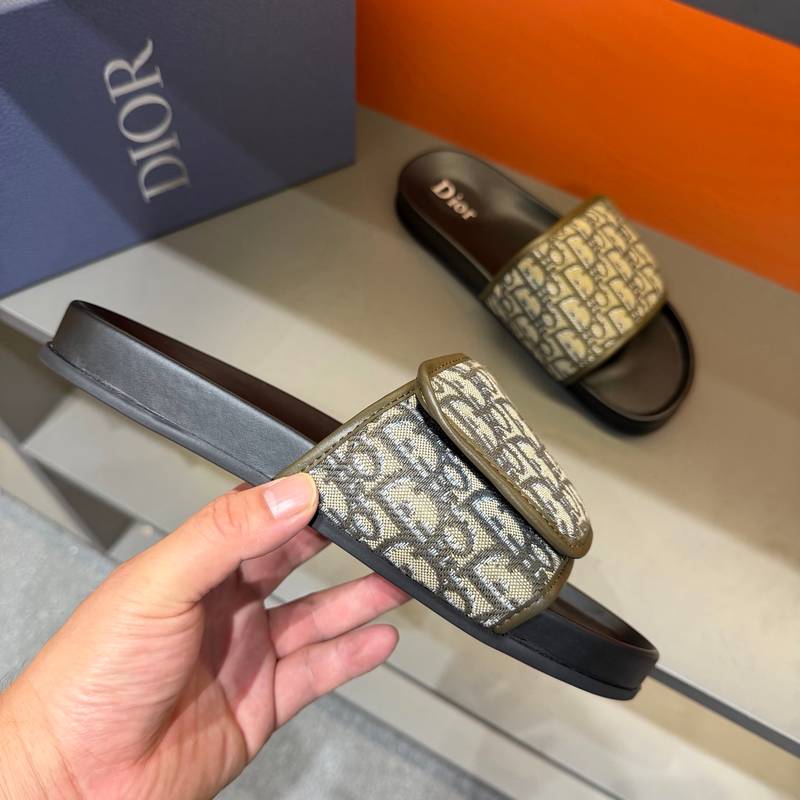 Claquettes Dior en toile monogram – Confort premium et design iconique – Image 36