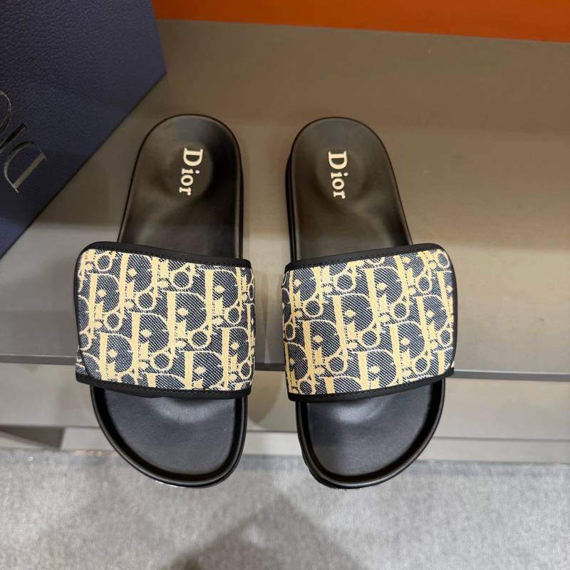 Claquettes Dior en toile monogram – Confort premium et design iconique – Image 39